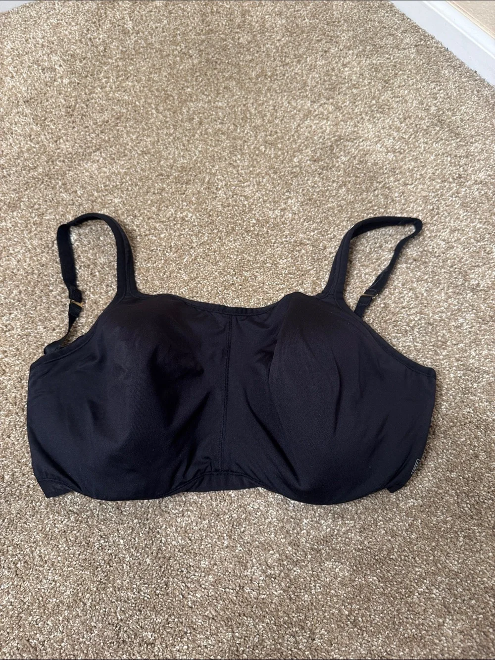Natori Black Full-Coverage Wireless Bra - Classic Support 40G underwire support